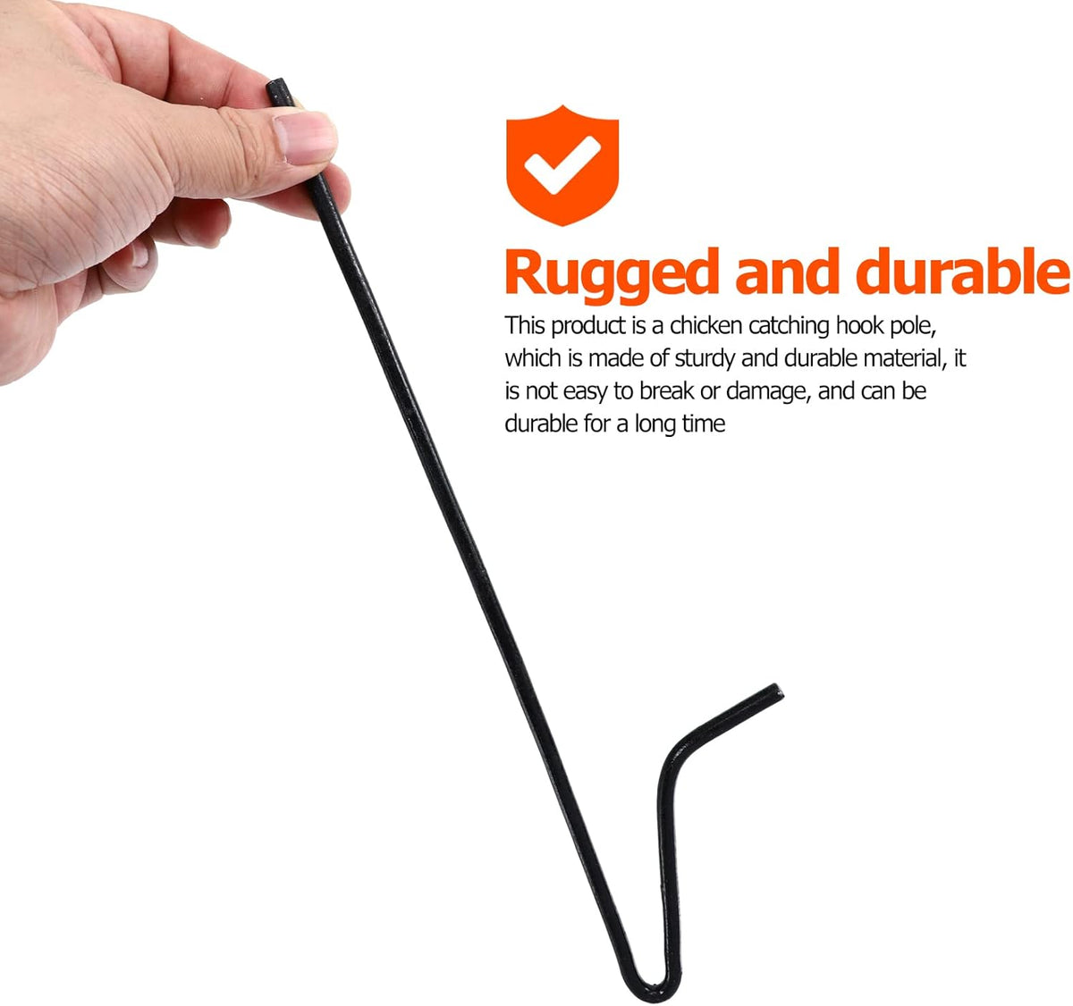 1pc Chicken Catcher Hook Pole Rod Pack of 2 V801769