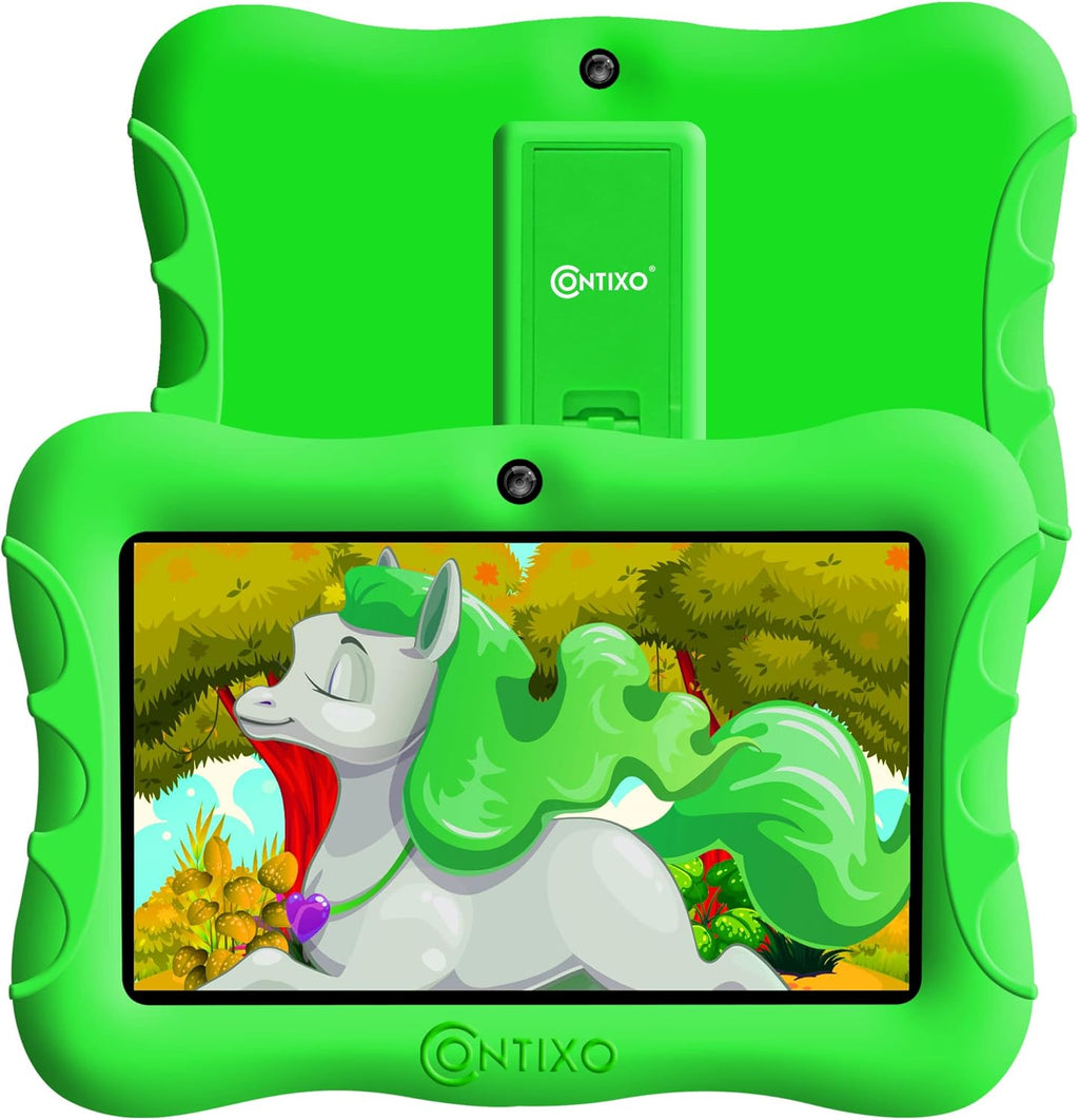 7-inch HD Toddler Tablet with Camera, Parental Control, 32GB, WiFi, Kid-Proof Case, DkBlue Pack of 2 T47762