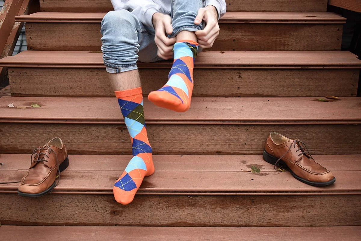 Colorful Funky Crew Socks 12 Pack D788677