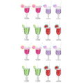 16 Pcs Fruit Cocktail Micro Landscape Model Miniature Toy House Ornaments P809310