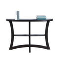 Dark Taupe Half Moon Hall Console Accent Table F8425