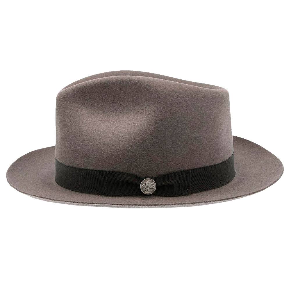 Caribou Fur Felt Fedora Hat Size 6 7/8 W2435