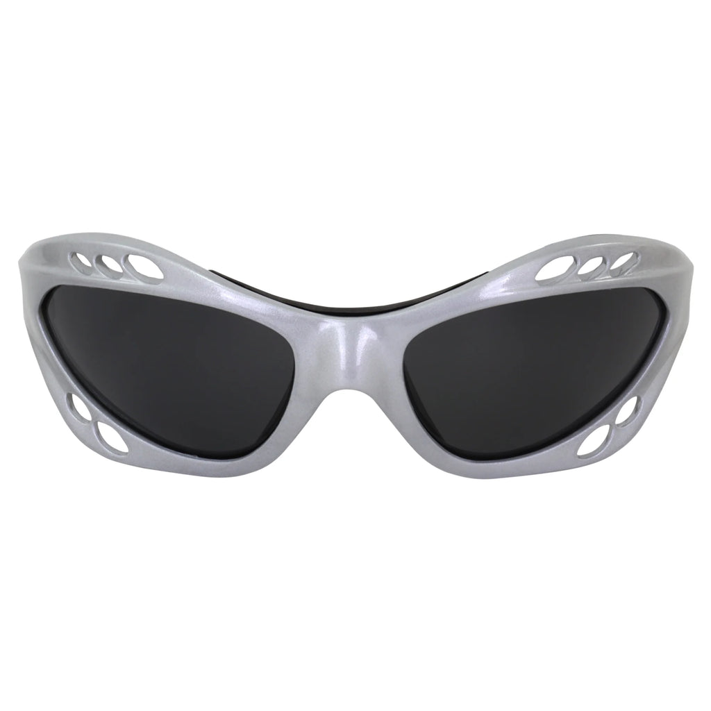 3 Pairs Padded Polarized Sunglasses w/Strap Silver Frame w/Smoke Lens & Black Frames w/Blue & Pink Mirror Lenses O987690
