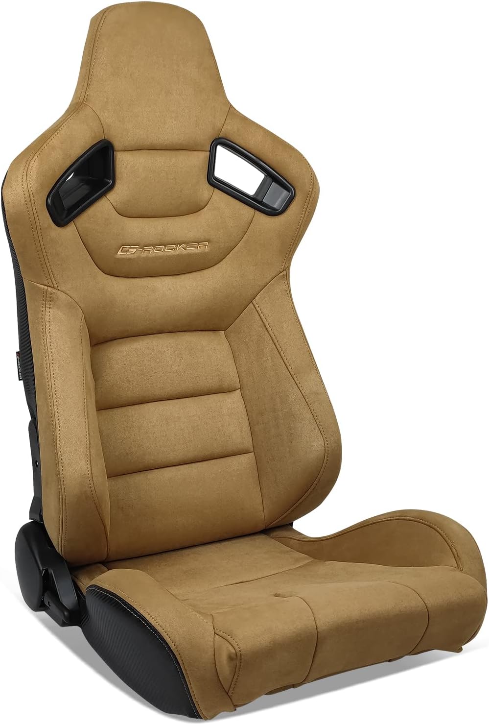 Black PU & Carbon Leather Racing Seats with Dual Sliders M906