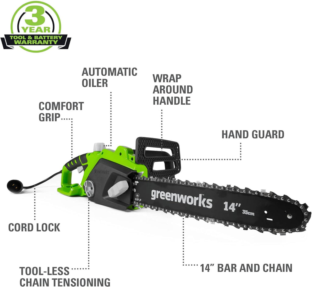 10.5 Amp 14-Inch Corded Chainsaw F553