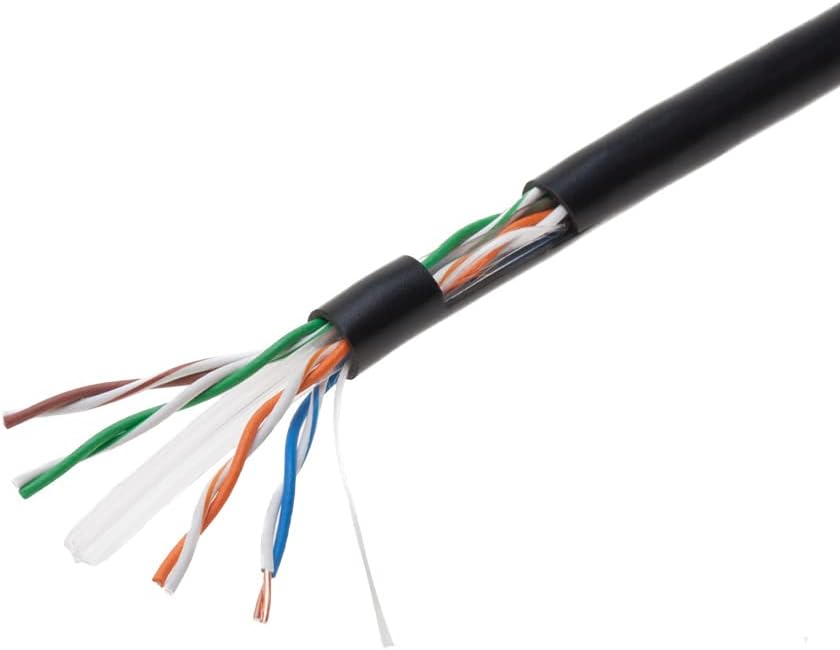 1000ft CAT6 Solid Cable 550Mhz UTP 23AWG Network Wire Bulk Blue Q593911