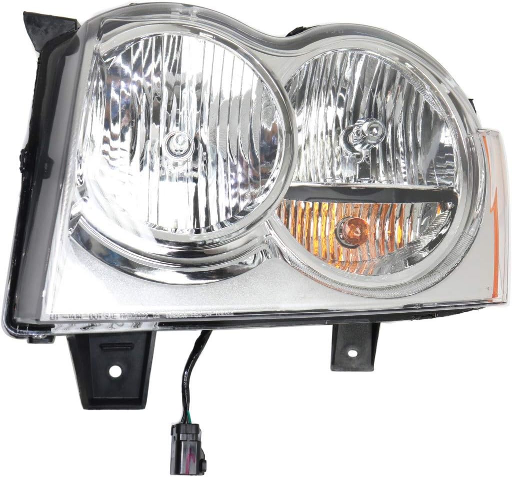 Headlight Assembly Pair for Jeep Grand Cherokee 2005 2006 2007 Y4293