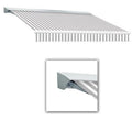10 ft. Motor with Remote Retractable Awning, Gray & White - 96 in. W77104