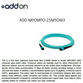 25m MPO OM3 Aqua Patch Cable C5110