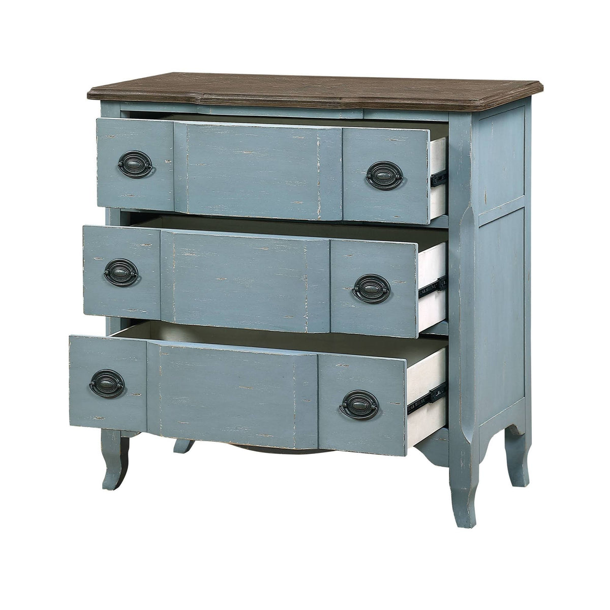 Blue 3 Drawer Chest I39605