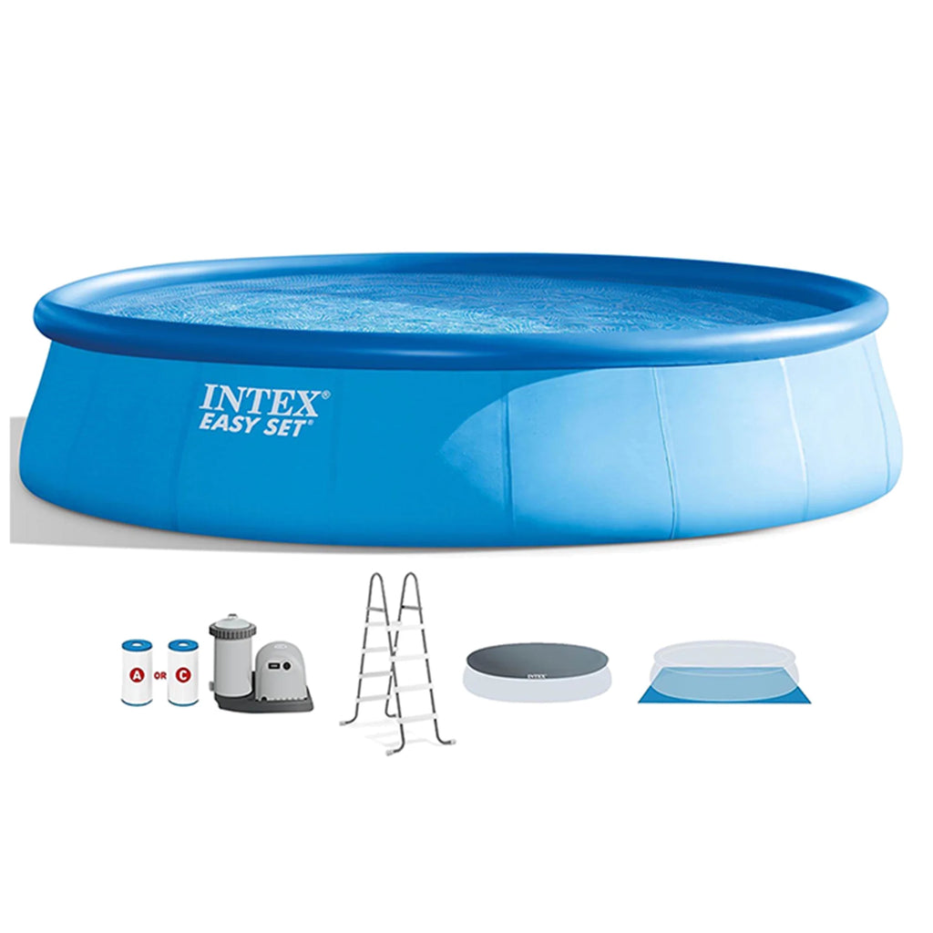 Inflatable Pool with Pump, Ladder & Maintenance Kit T543757