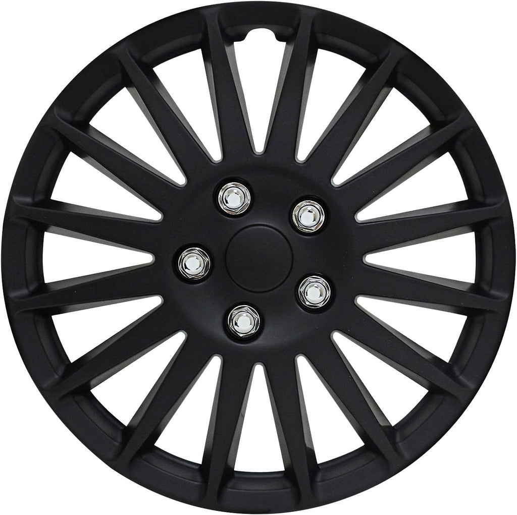 Dual Tone Chrome and Black 17" Set of 4 F886