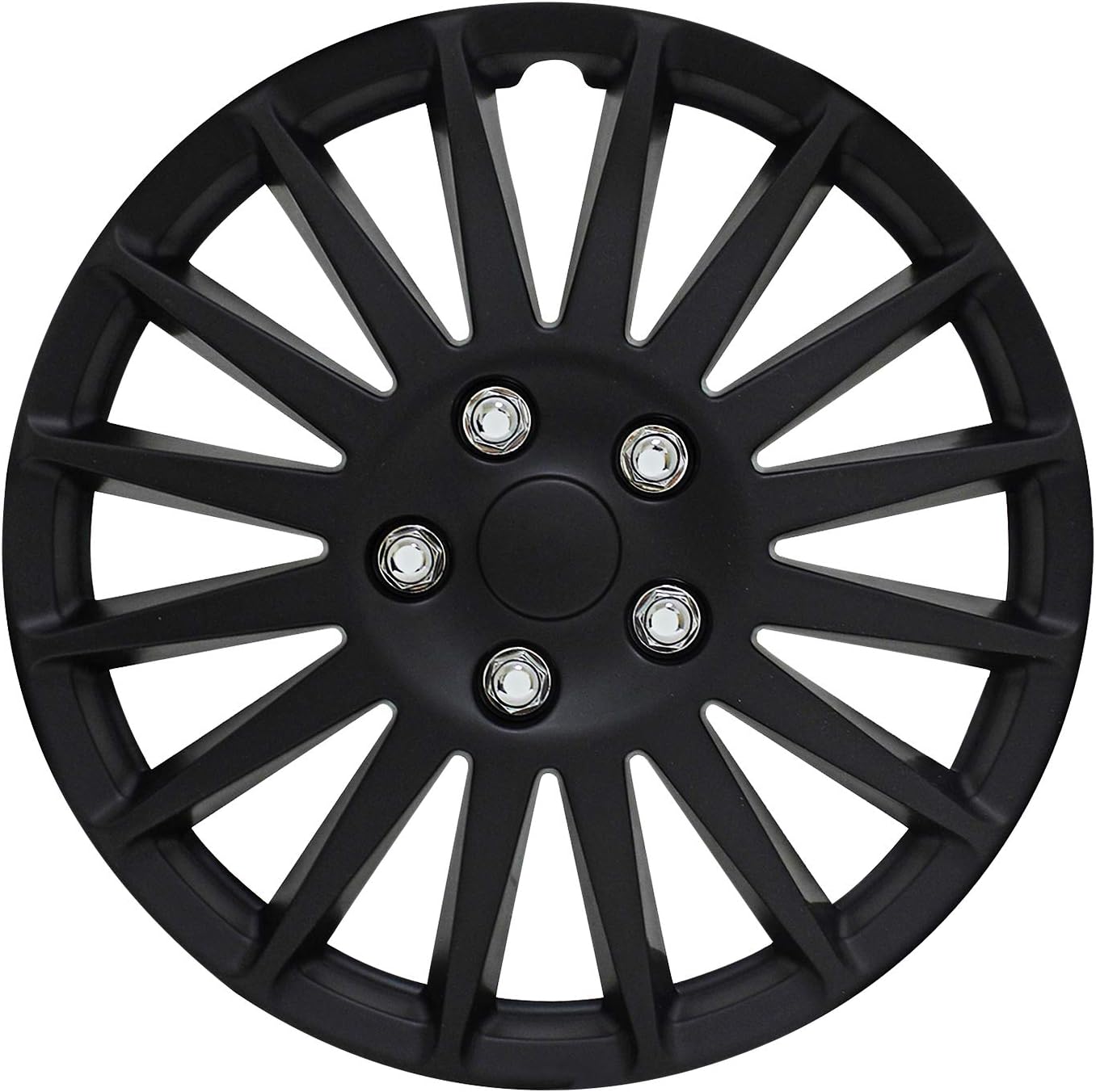 Dual Tone Chrome and Black 17" Set of 4 F886