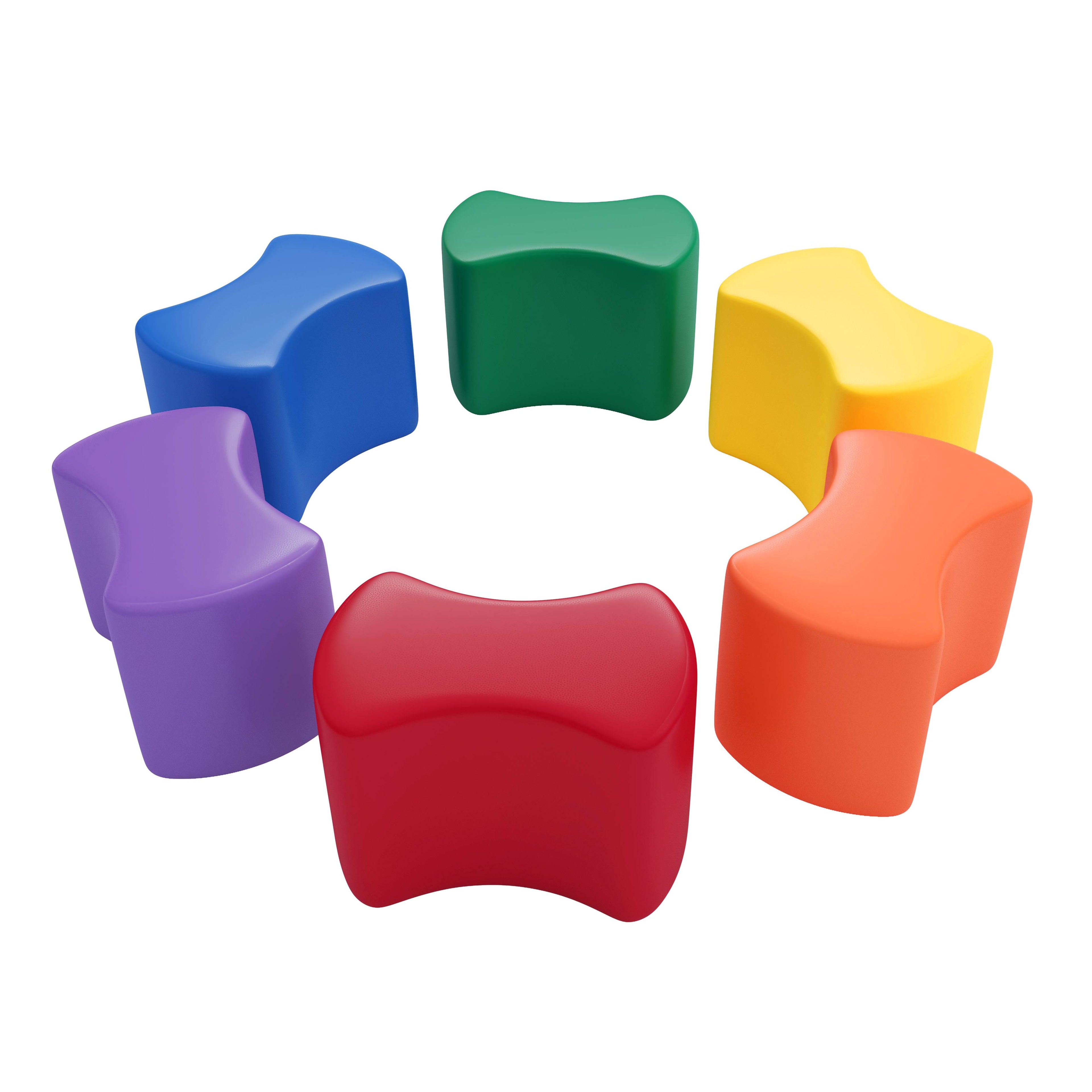 6-Piece Modular Stool Set V6075
