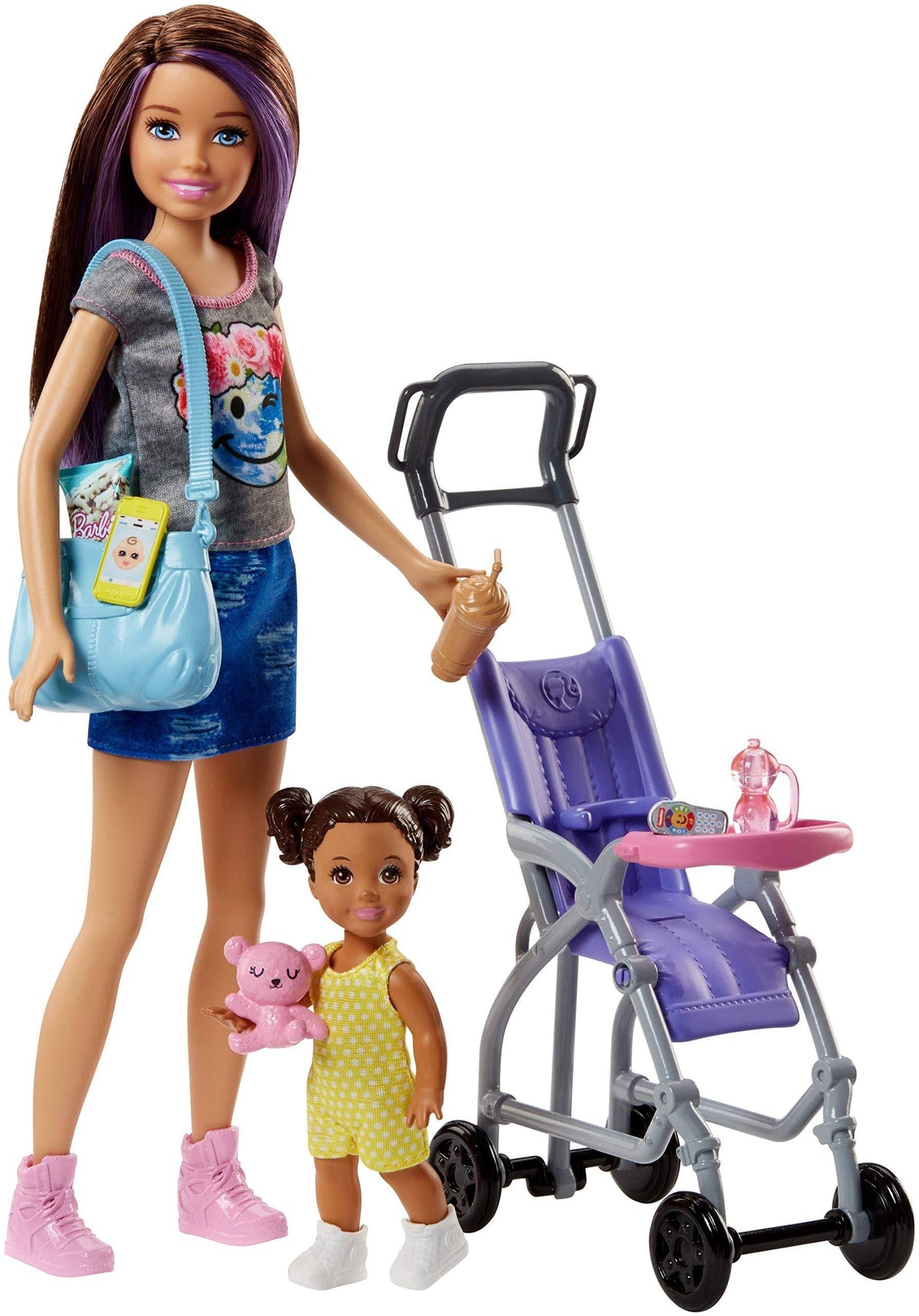 Caucasian Doll and Stroller Playset Z26503