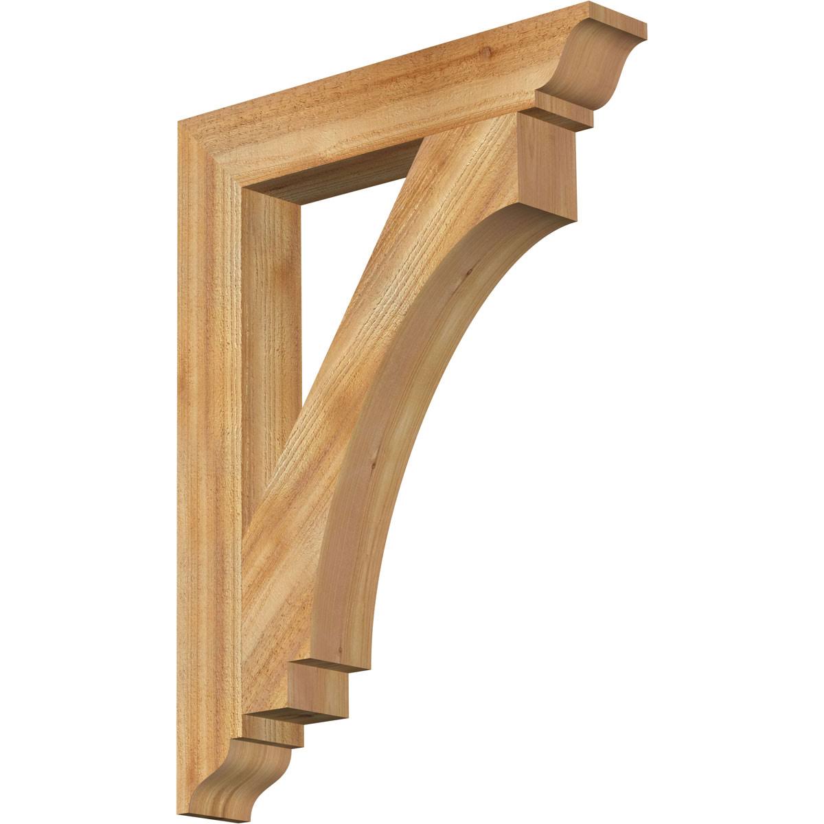 4 in. x 32 in. x 24 in. Western Red Cedar Bracket J51271