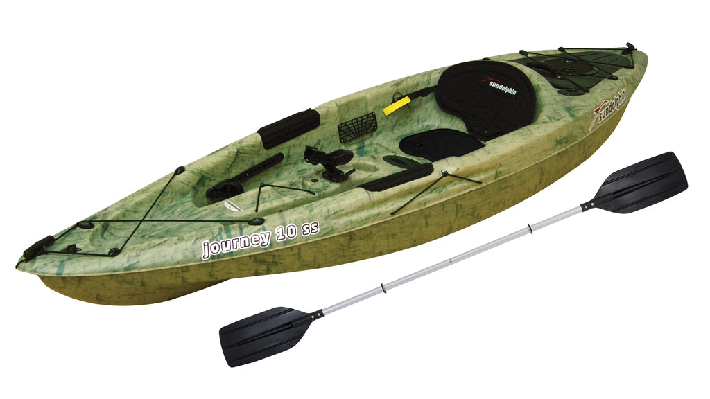Grass Sit-on Angler Kayak, Paddle Included Y665856