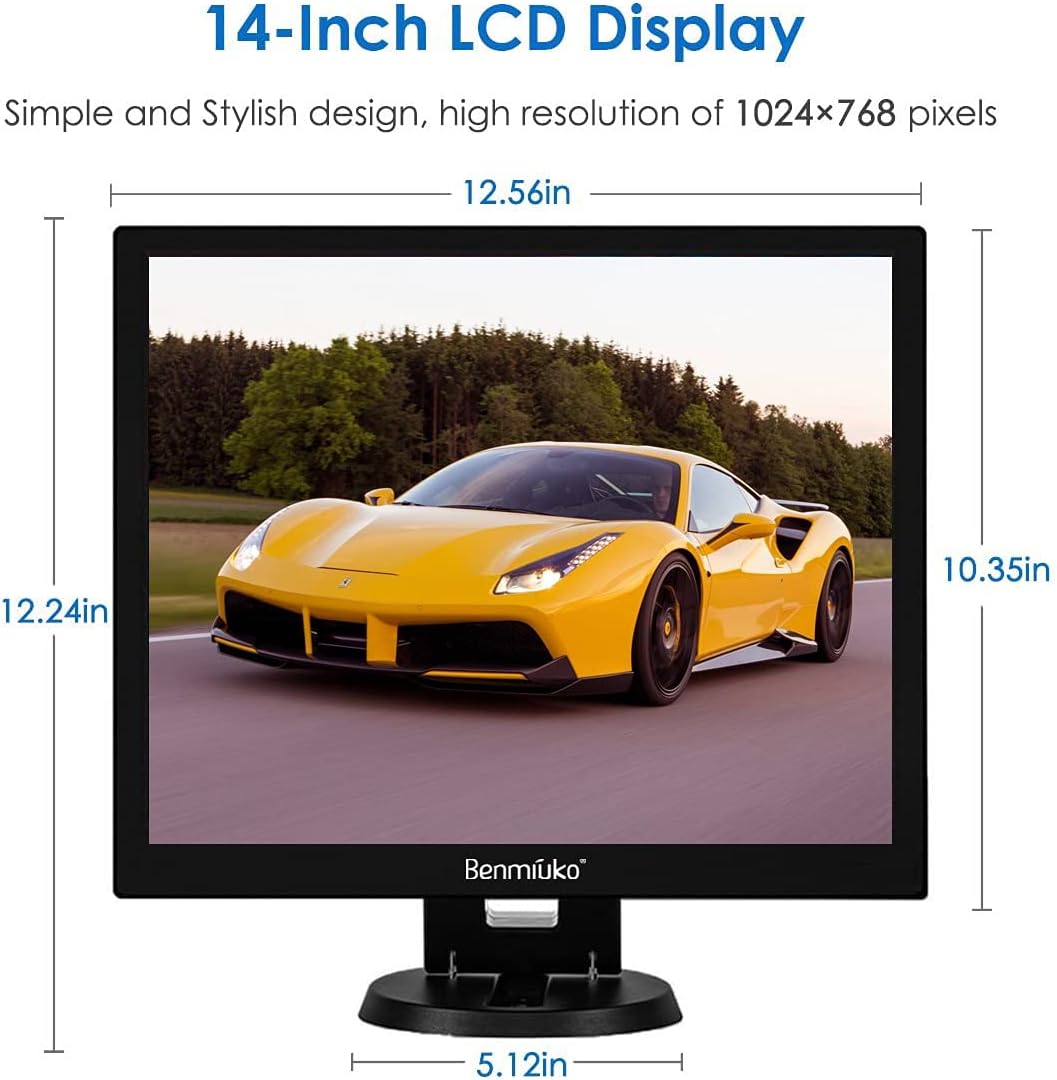 1024x768 HD CCTV Monitor with Built-in Speaker Q26638