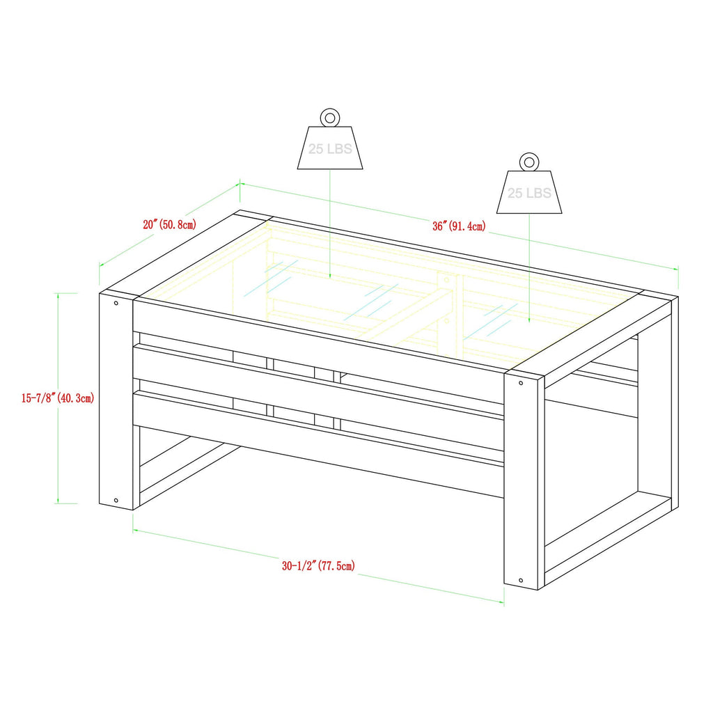 Acacia Outdoor Coffee Table W332