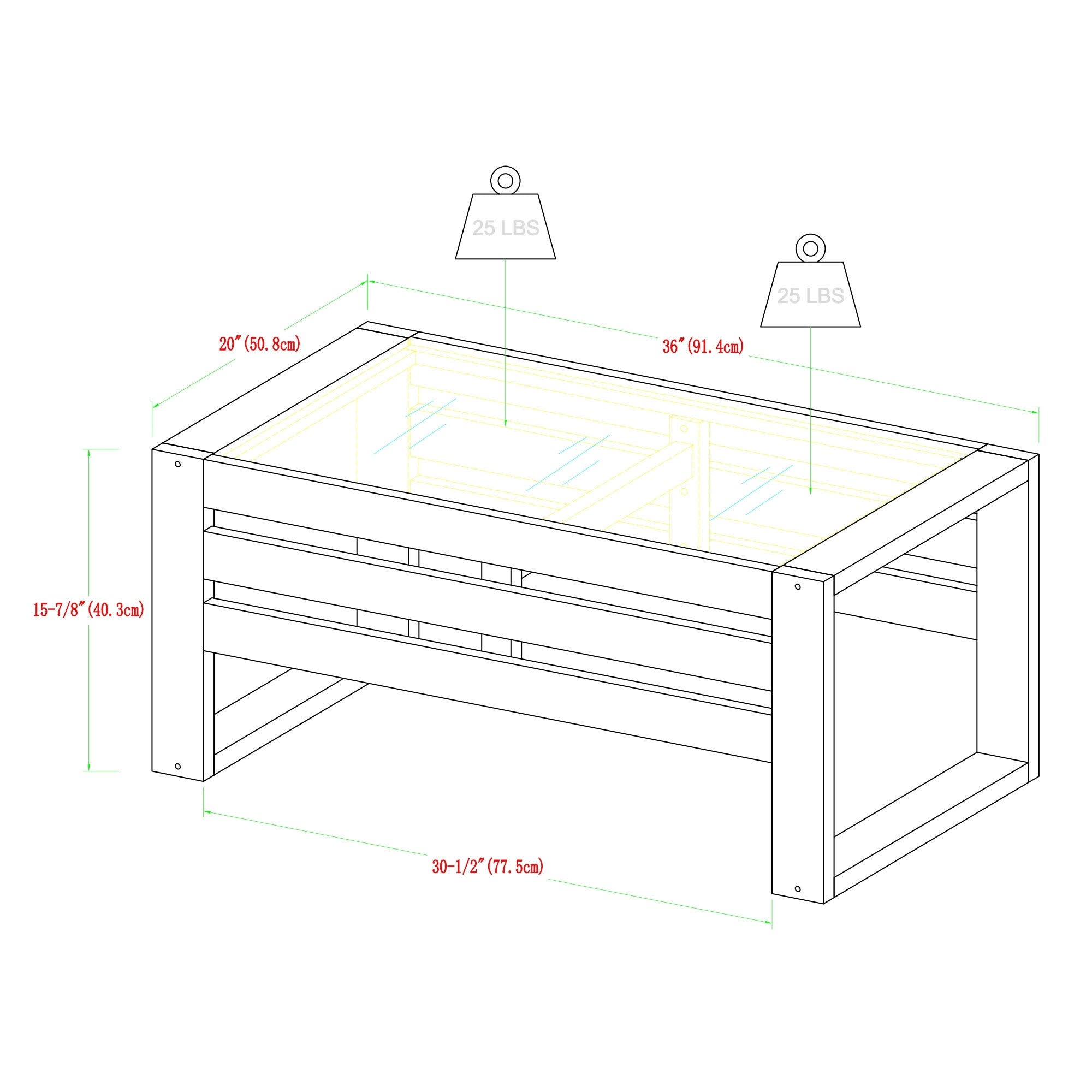 Acacia Outdoor Coffee Table W332