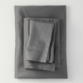 California King 300 Thread Count Solid Sheet Set Dark Gray D7032
