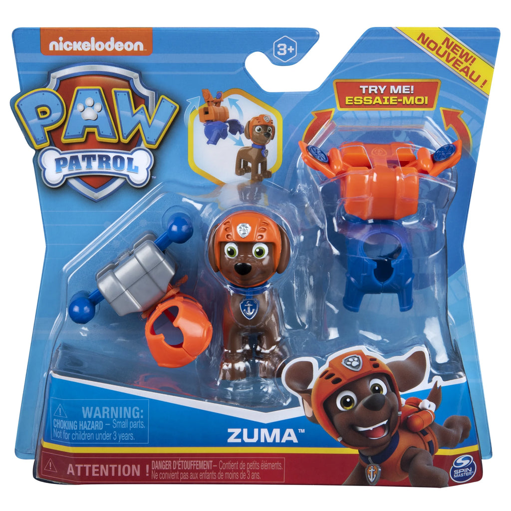 Zuma Figure with 2 Clip-On Uniforms M508