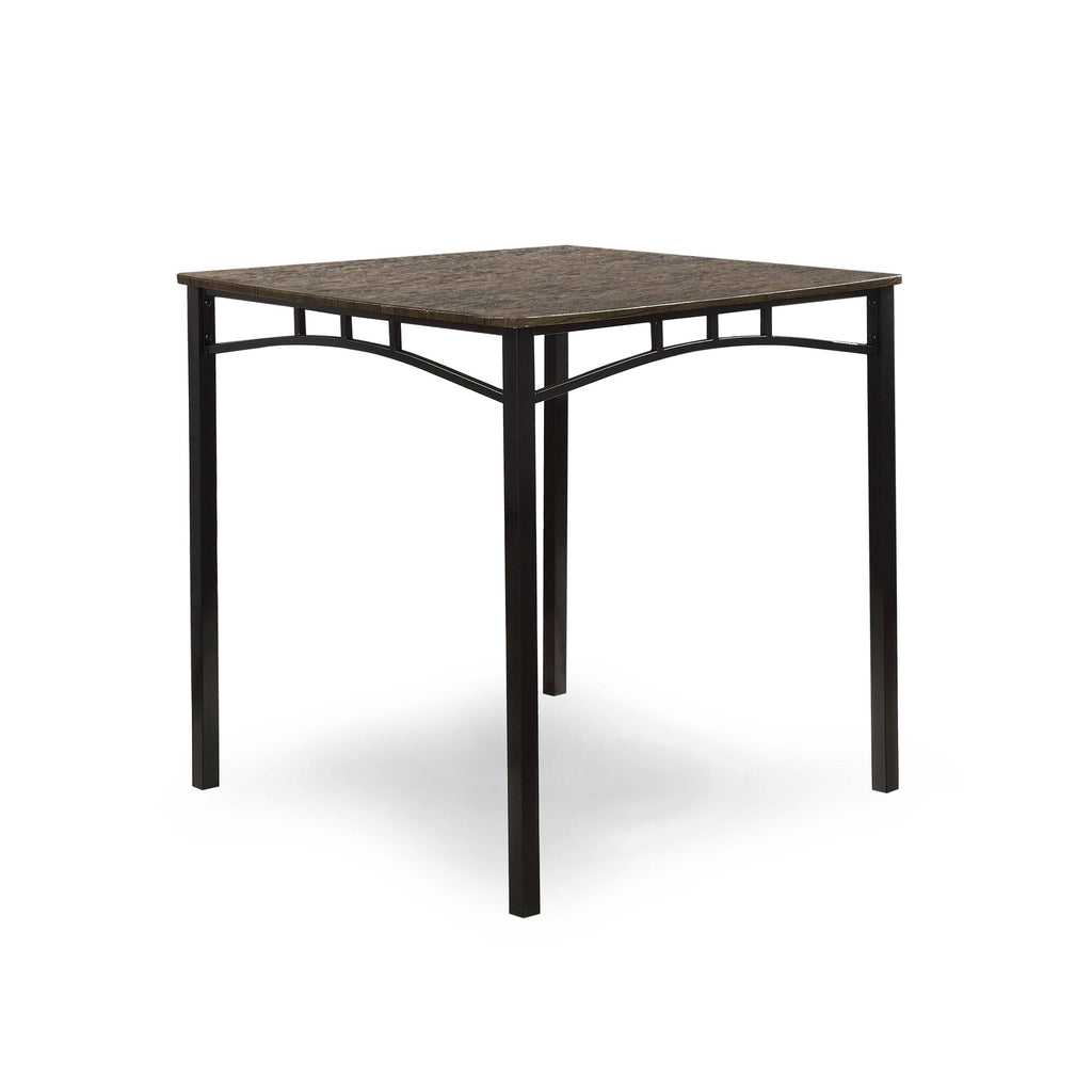 Rustic Brown Metal 5-Piece Counter Set U986178
