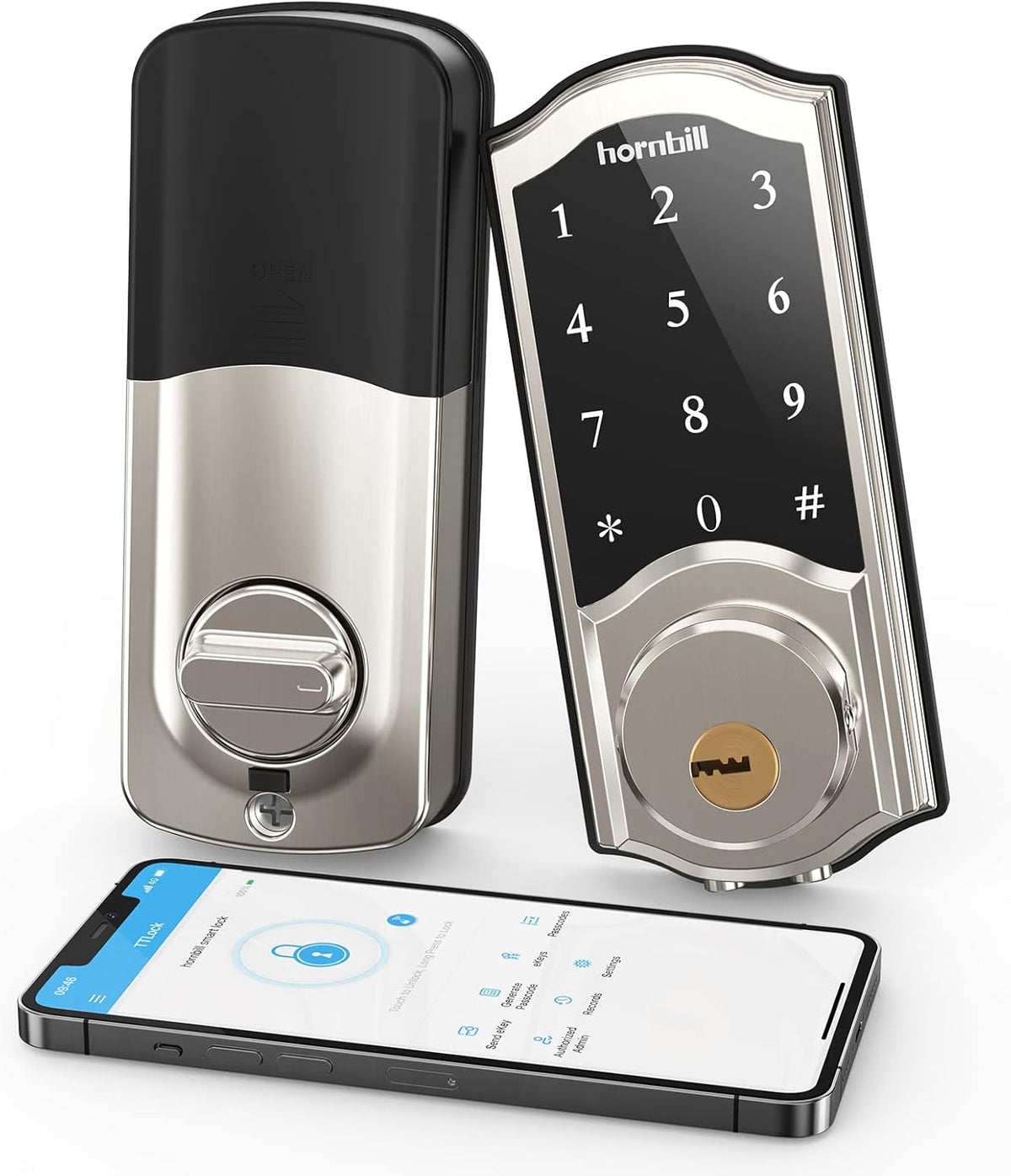 Smart Lock Keyless Entry Keypad Deadbolt with App Control E728