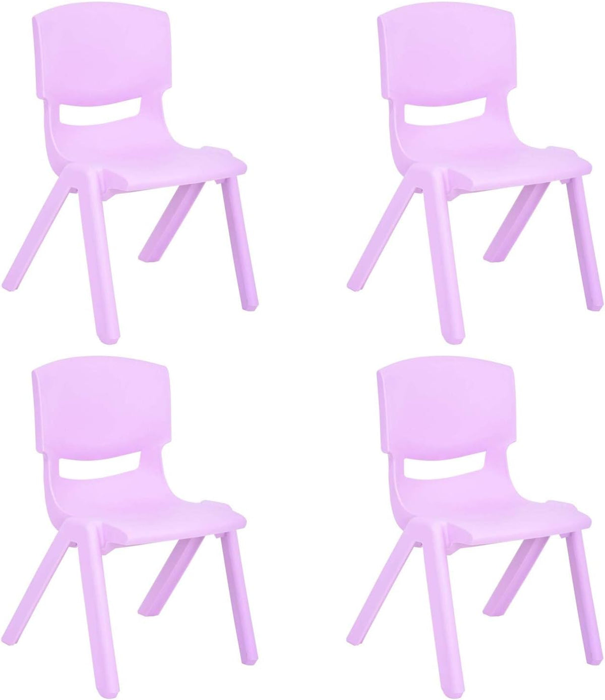 10 Pack Yellow Stackable Plastic Kids Learning Chairs H77502