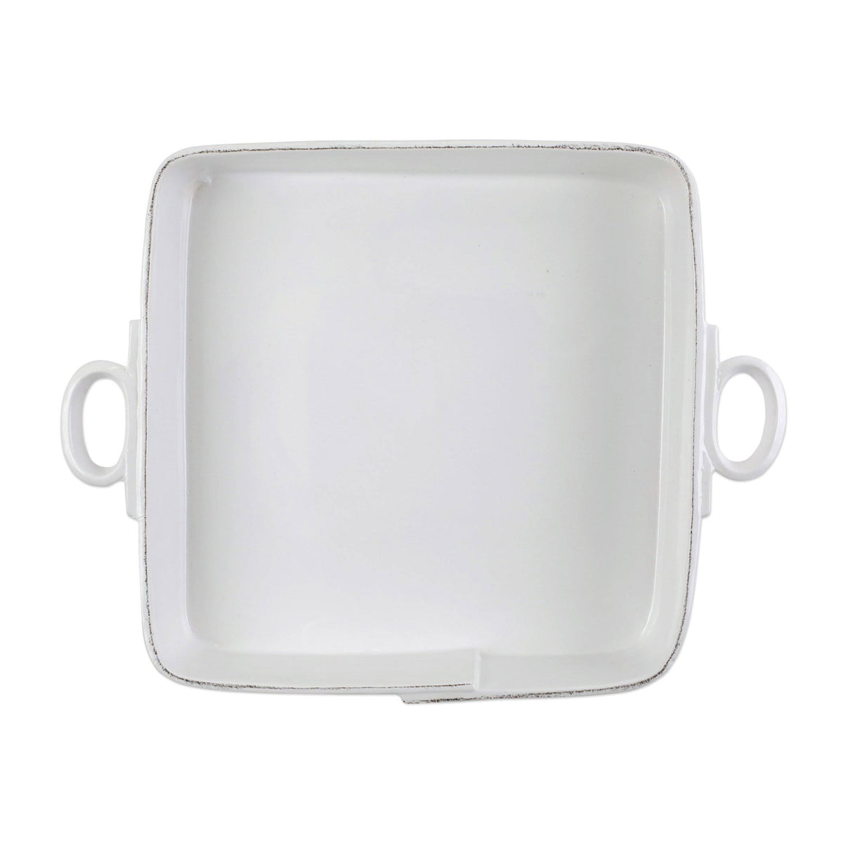 White Large Square Baker F3176