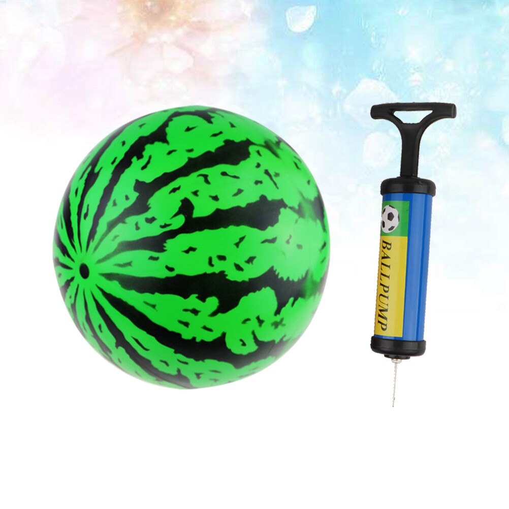 2Pcs 9 Inch Inflatable Bouncy Ball with Pump Kids Education Toys G817680