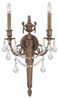 Cast Brass Wall Mount 2 Light Sconce F3087