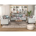 Light Gray Armrest Sofa Loveseat Chair 3-Seat Sofa P2958