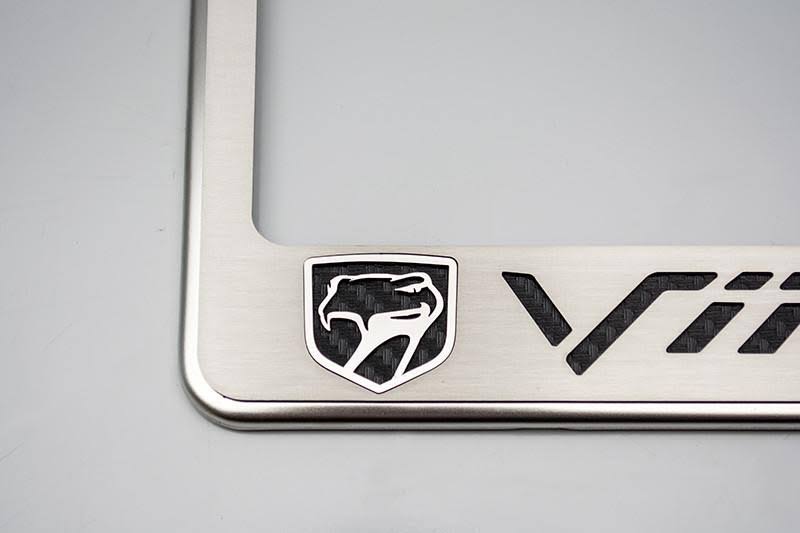License Plate Frame CF Orange K4796