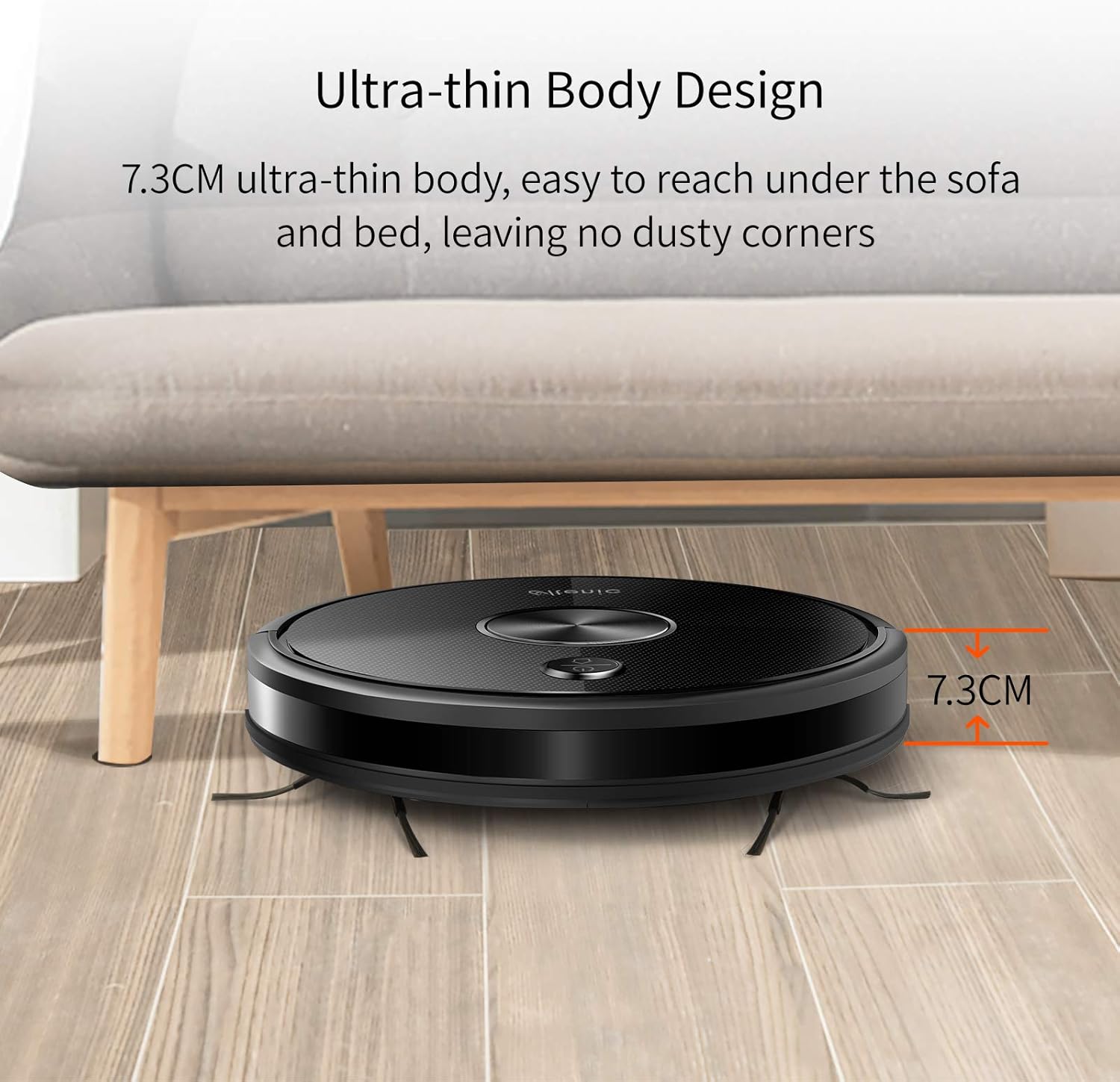 2500Pa Robot Vacuum and Mop with Boundary Strips H761517