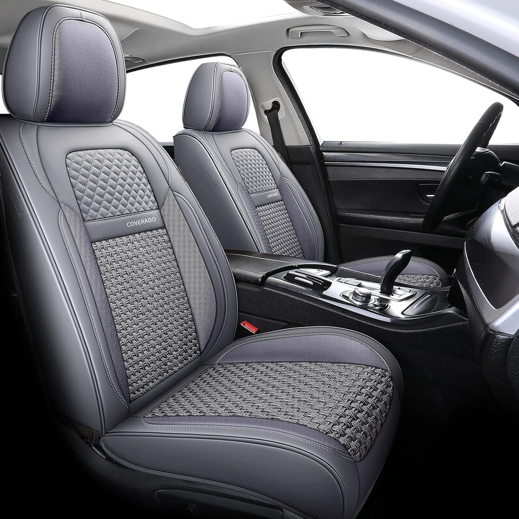 Faux Leather Waterproof Full Set Auto Seat Covers O3271
