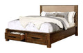 Walnut Tan Full Bed A618