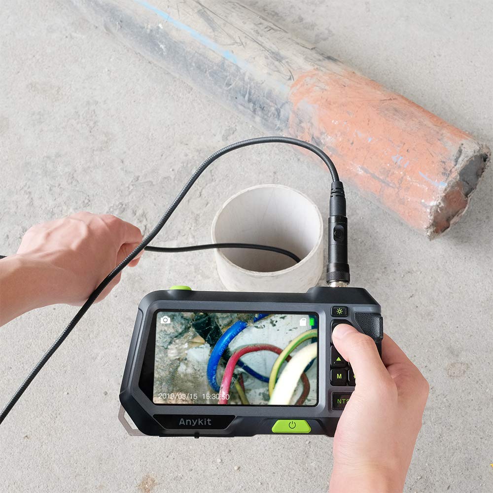 5.5mm 1080P HD Dual Lens Borescope Inspection Camera with Lights P52968
