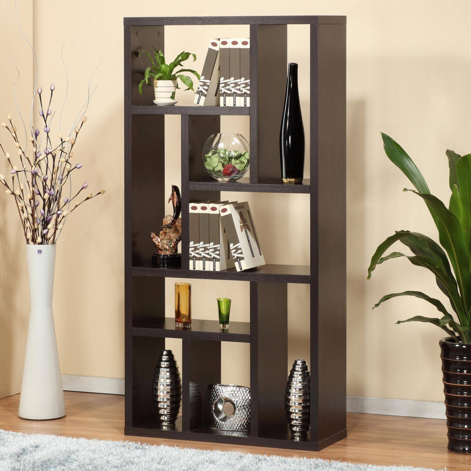 3-in-1 Display Cabinet TV Stand Bookcase E7517
