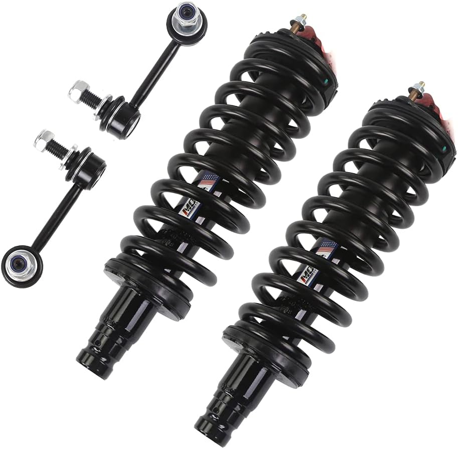 4 Struts Spring Assembly & Front Sway Bar Link W975
