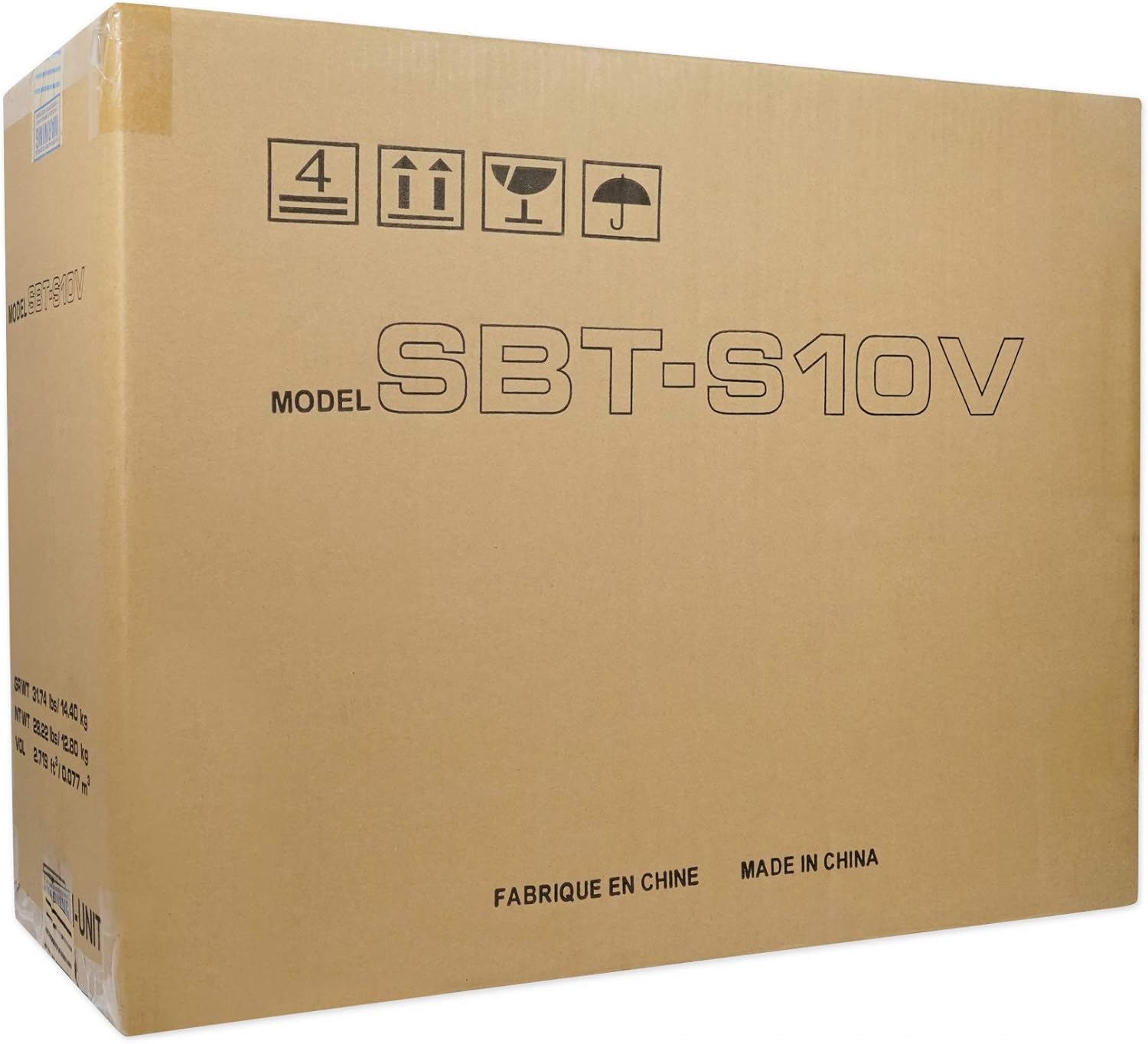 10 Inch 1000 Watt Loaded Ported Truck Subwoofer Enclosure Box P401488