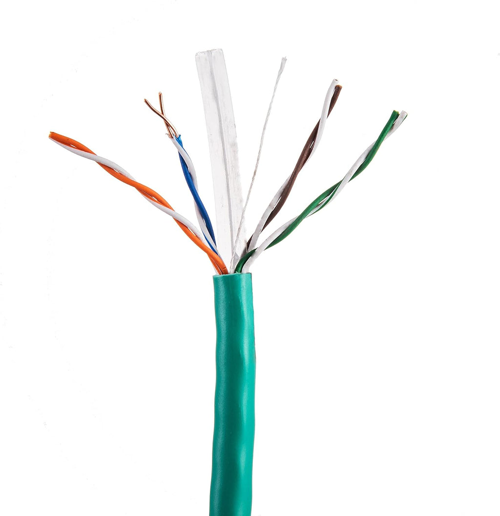 1000ft CAT6 Solid Cable 550Mhz UTP 23AWG Network Wire Bulk Blue Q593911