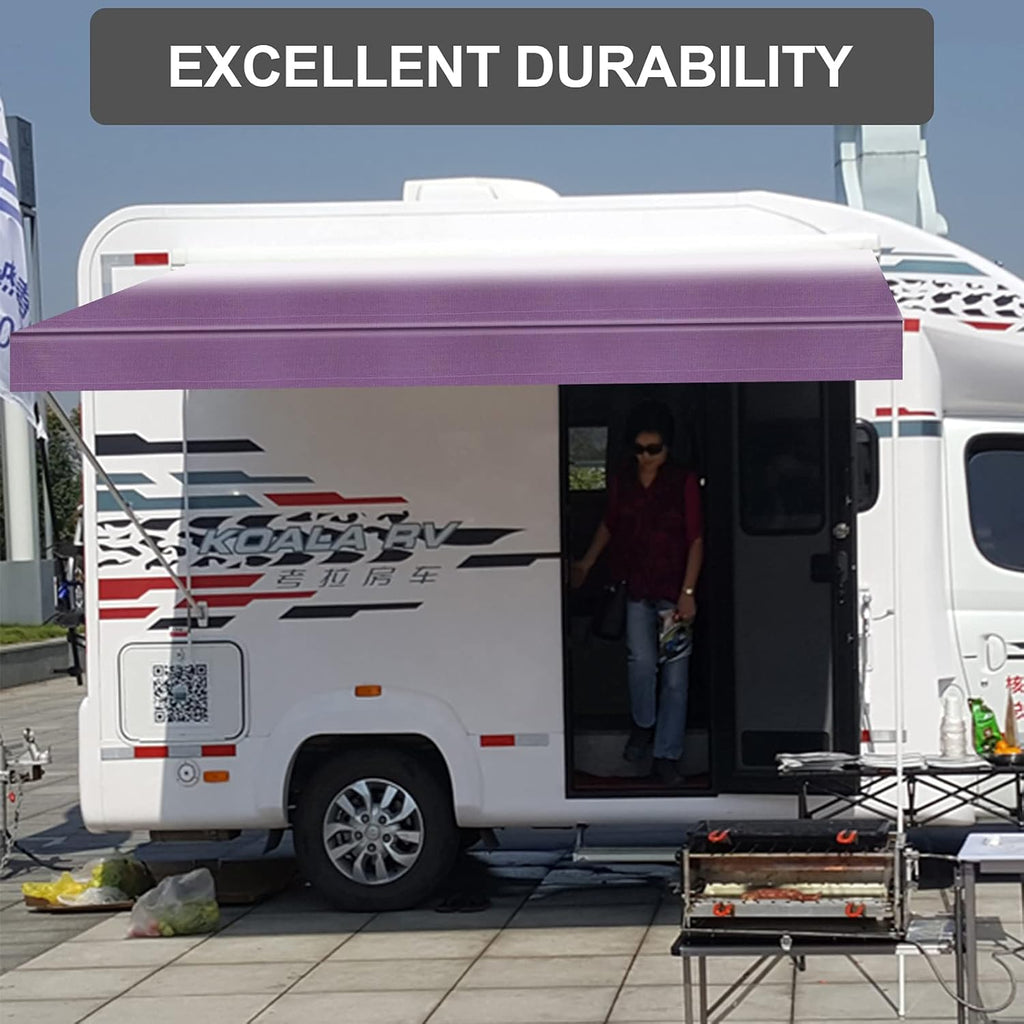 RV Awning Fabric Replacement Waterproof Vinyl Shade Screen 16' V780