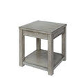 Antique White Farmhouse Wood End Table X9929
