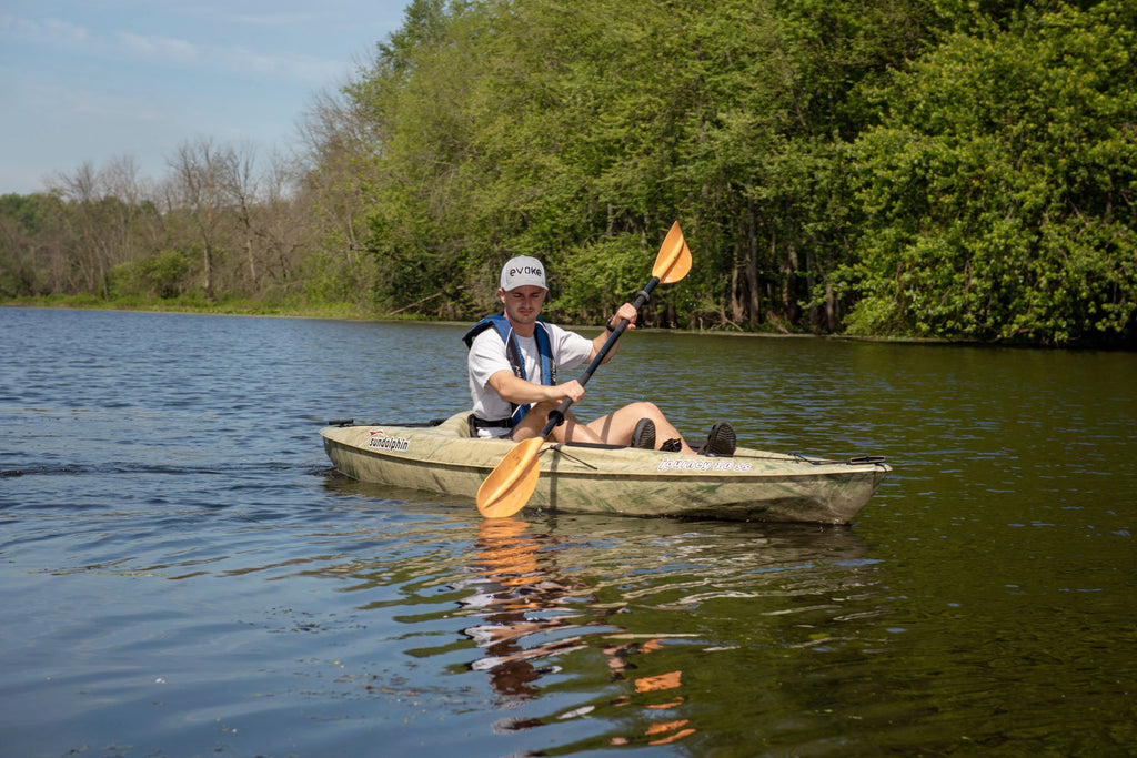 Grass Sit-on Angler Kayak, Paddle Included Y665856