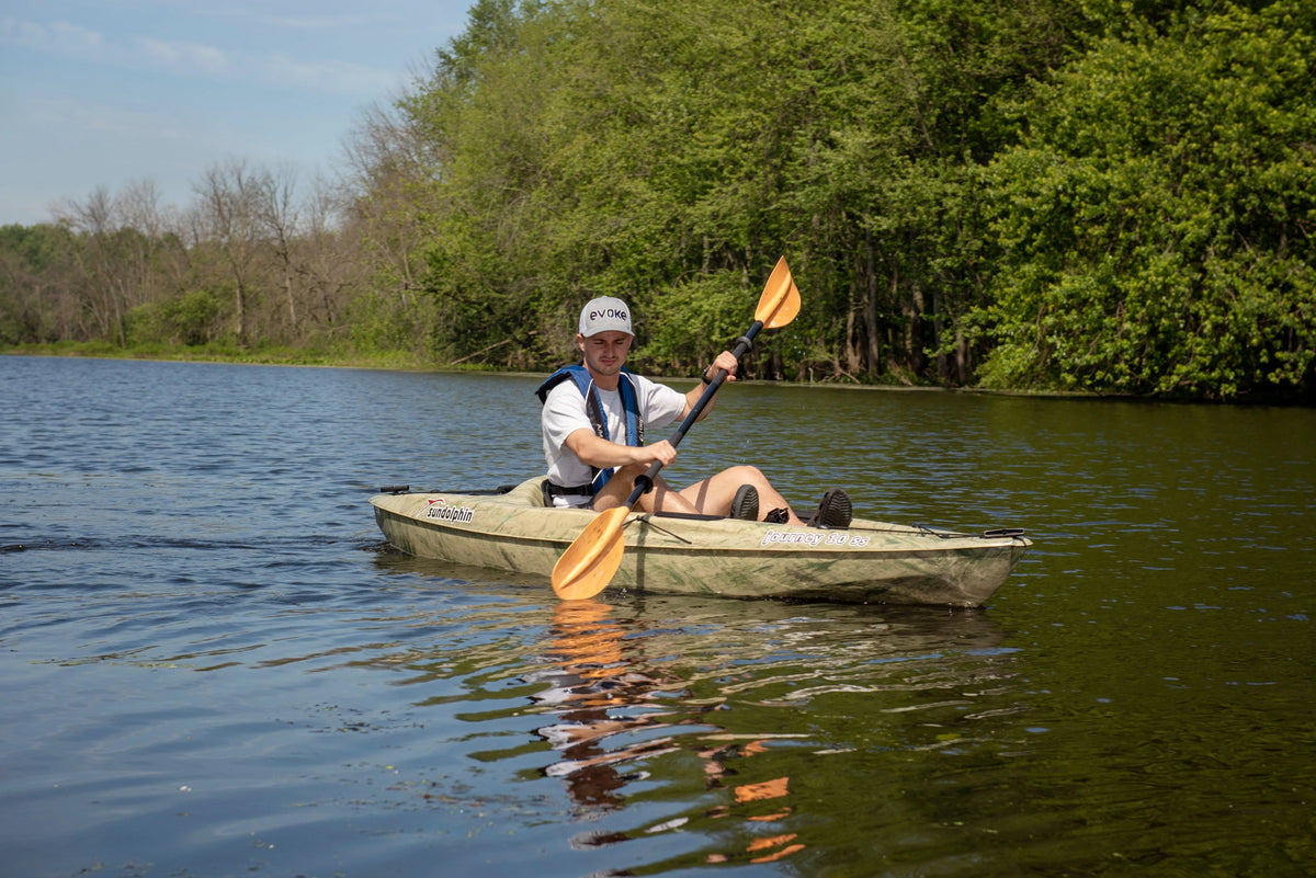 Grass Sit-on Angler Kayak, Paddle Included Y665856
