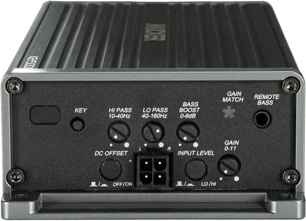 Black Digital Signal Processor Mono Subwoofer Amplifier Vehicle Audio System V173