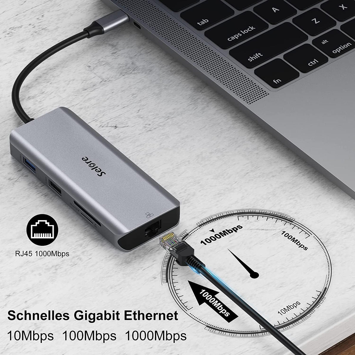 USB C Docking Station Dual Monitor, 9 in 1 USB C Hub, Ethernet, 2 USB 3.0, 1 USB 2.0, SD/TF Card Reader, 100W PD, Pack of 2 V54599