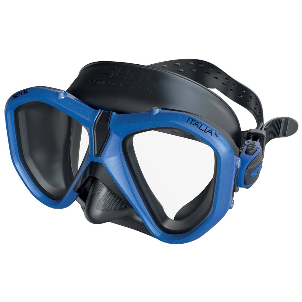 Clear - Black/Blue Mask W166