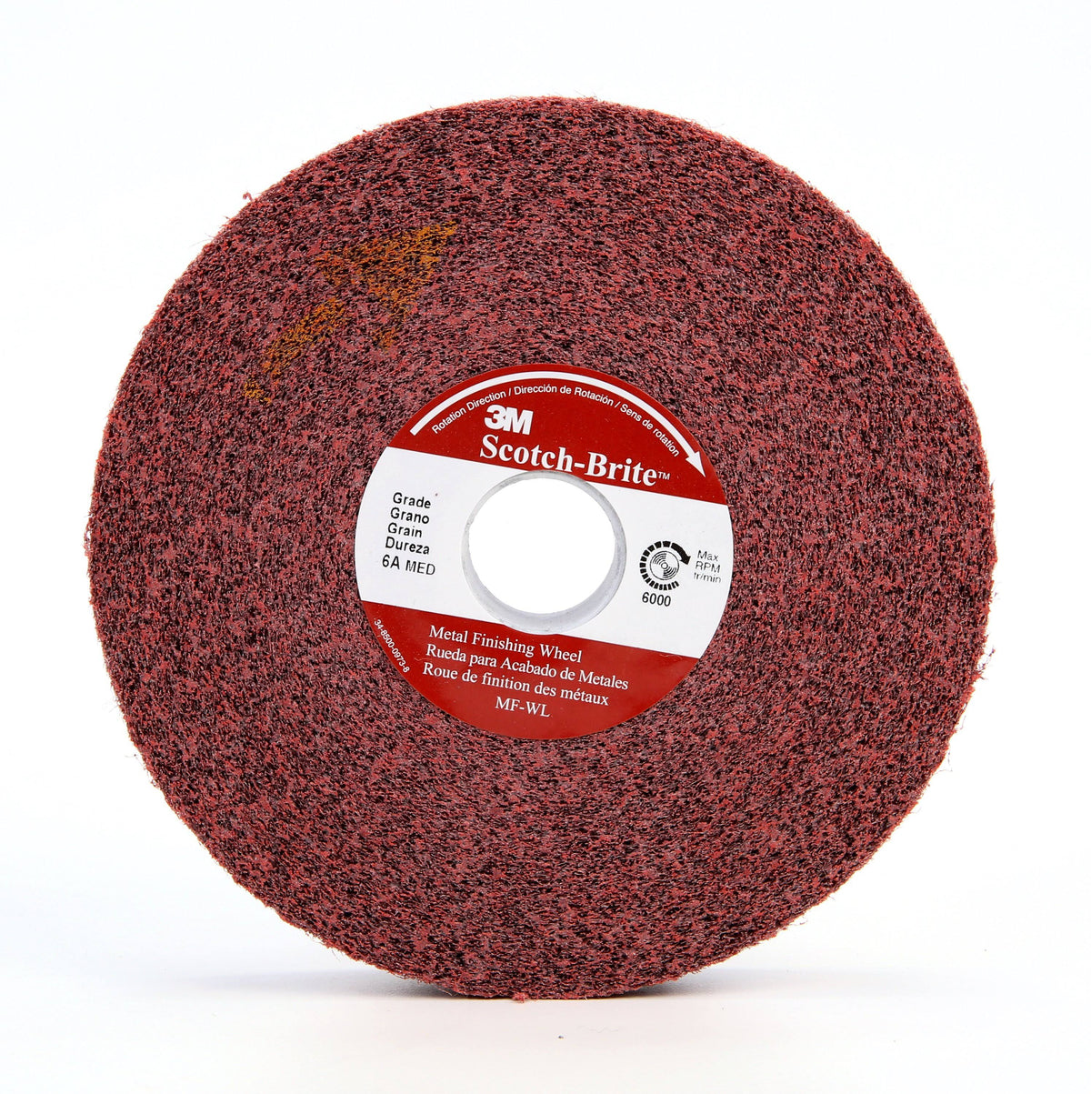 Metal Finishing Wheel, 12 in x 4 in x 5 in G5077
